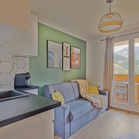 Studio De Charme Avec Vue Sur Le Val D'Allos, Parking Et Wifi Gratuit Extérieur photo