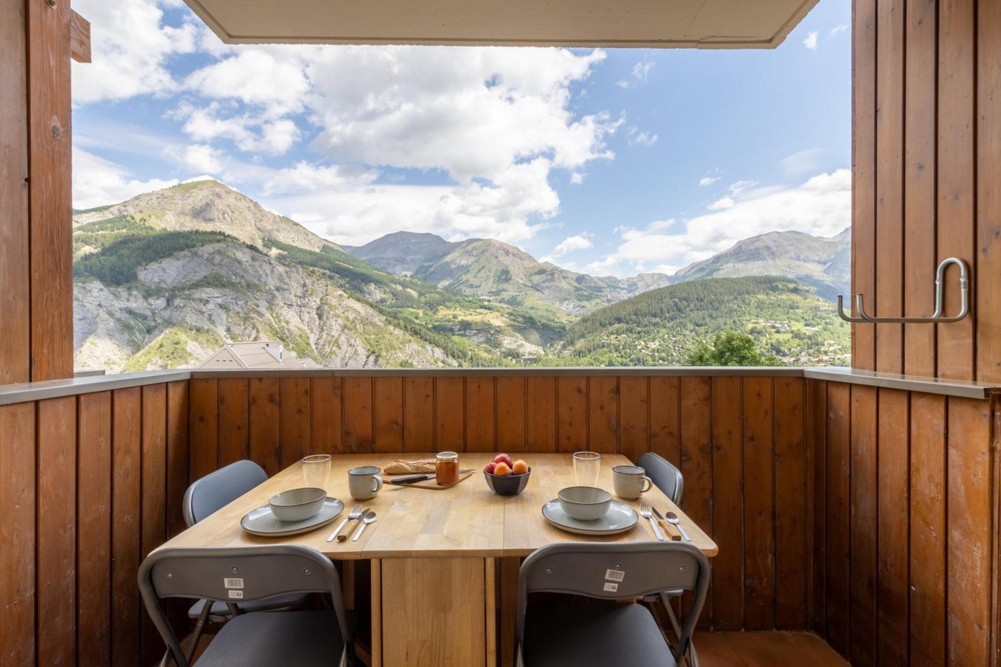 Studio De Charme Avec Vue Sur Le Val D'Allos, Parking Et Wifi Gratuit Extérieur photo