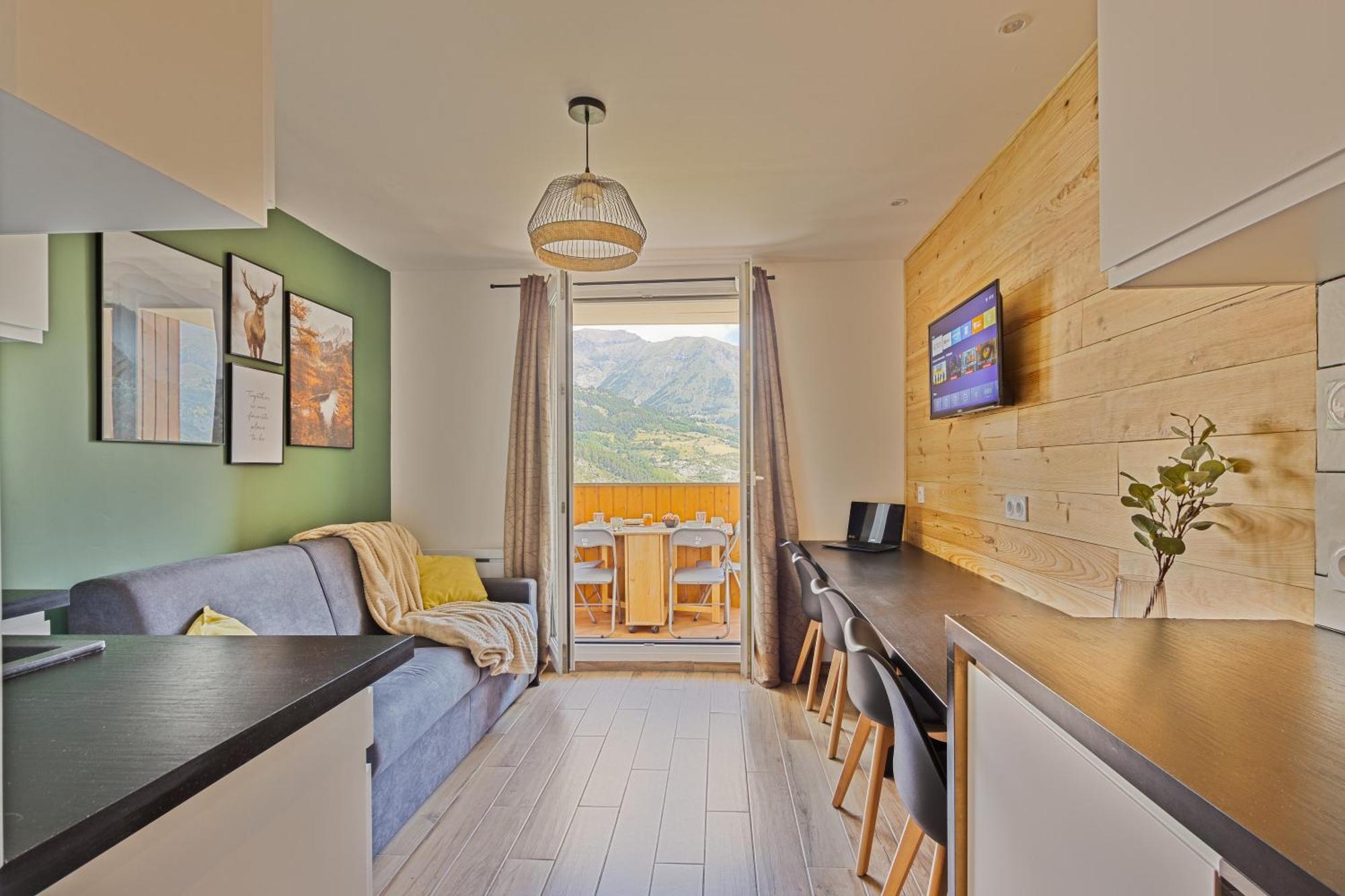 Studio De Charme Avec Vue Sur Le Val D'Allos, Parking Et Wifi Gratuit Extérieur photo