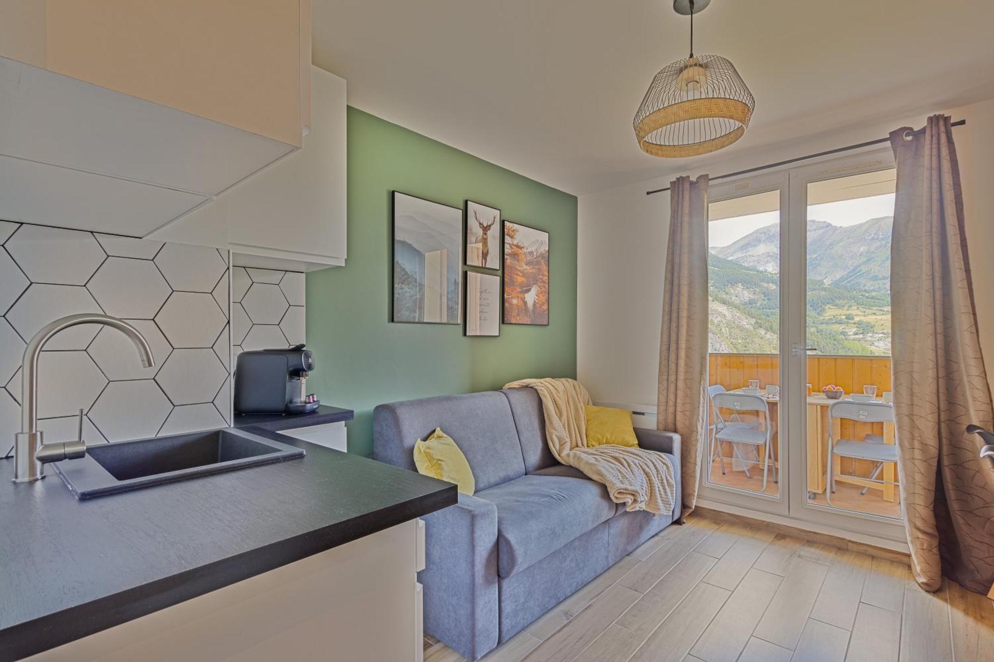 Studio De Charme Avec Vue Sur Le Val D'Allos, Parking Et Wifi Gratuit Extérieur photo